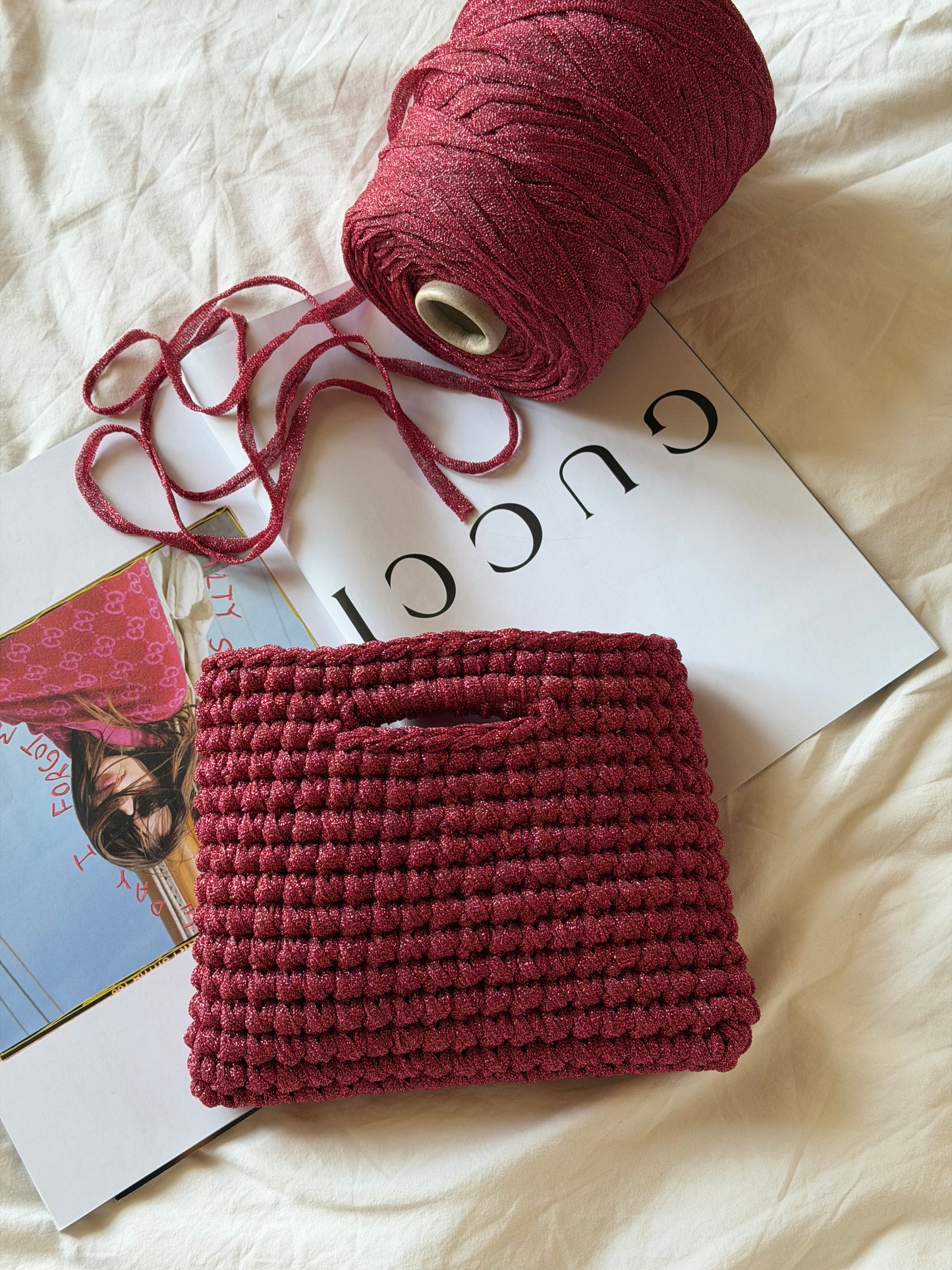 MINOU bag standard// fucsia lurex