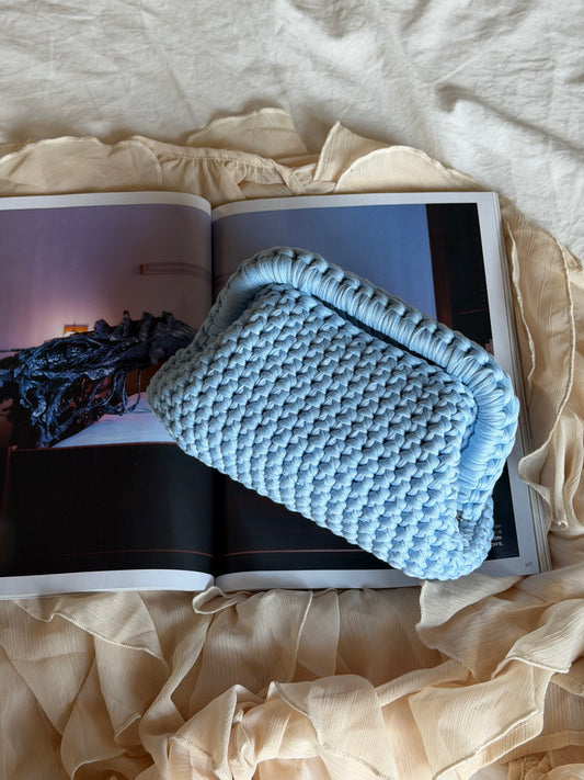 CLOUD bag standard// celeste baby con manico