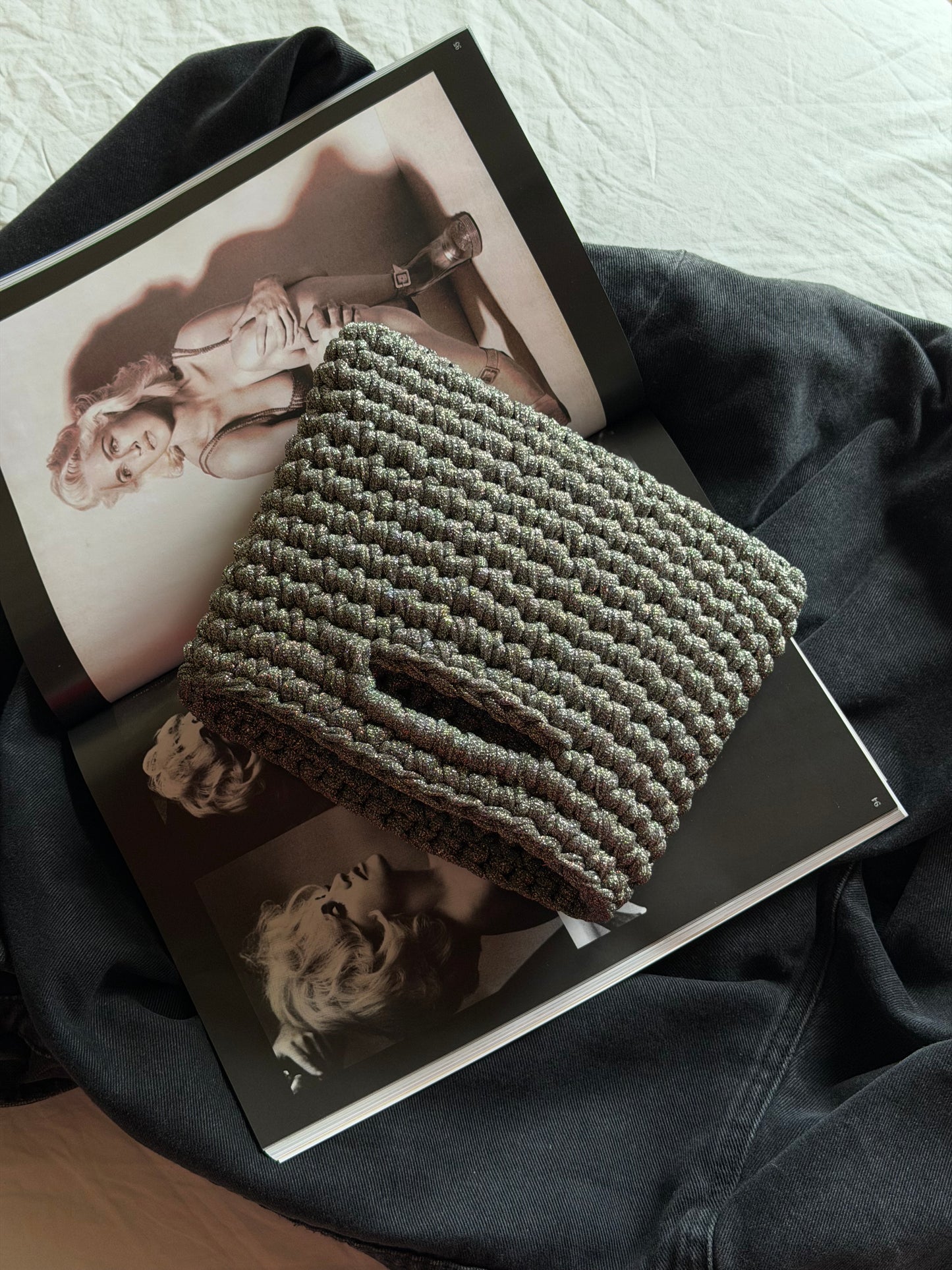 MINOU bag standard// grigia lurex