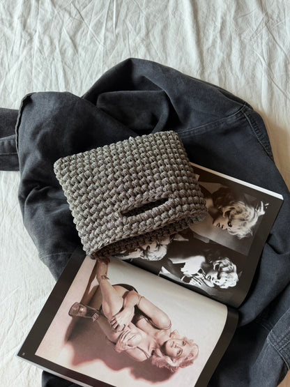 MINOU bag standard// grigia lurex