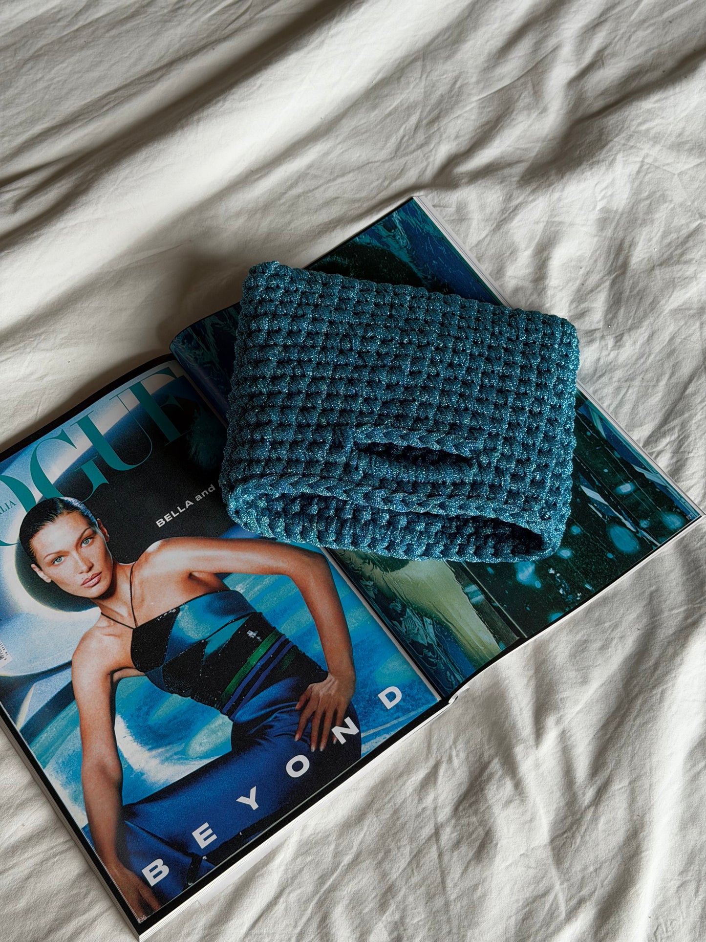 MINOU bag standard// acqua lurex