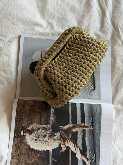 CLOUD bag standard// oro lurex con manico