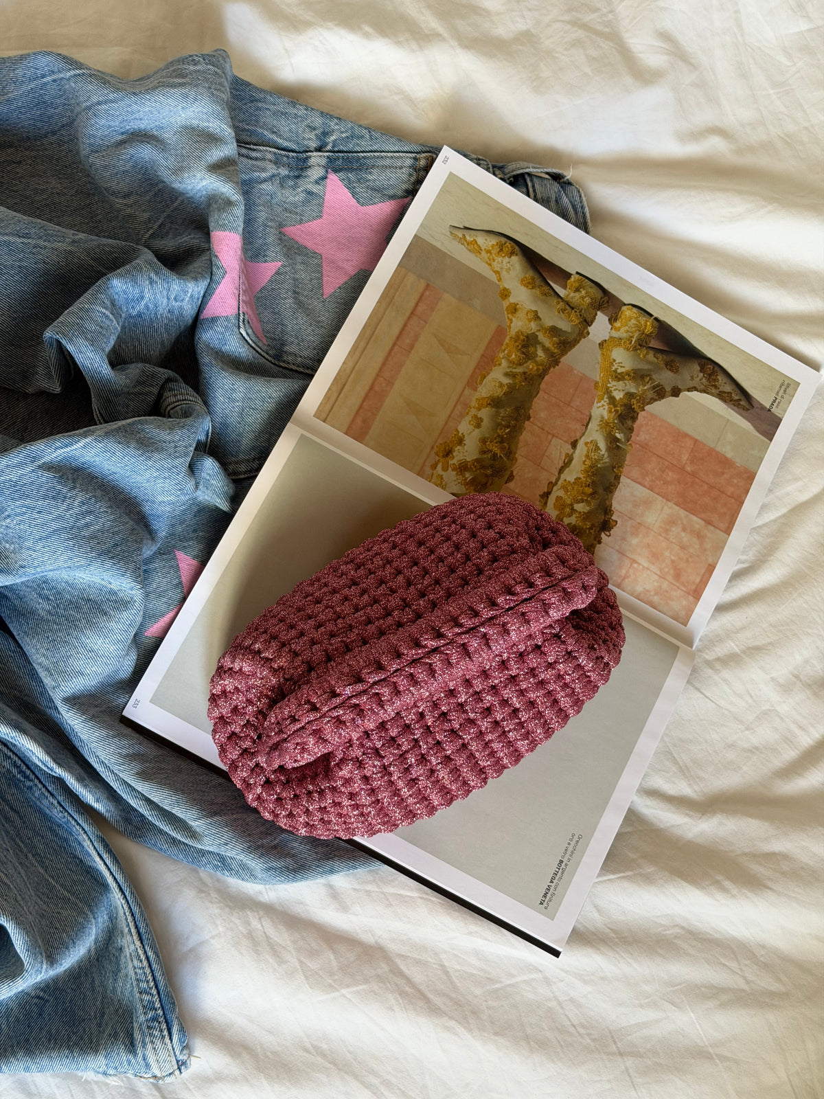 CLOUD bag standard// rosa lurex
