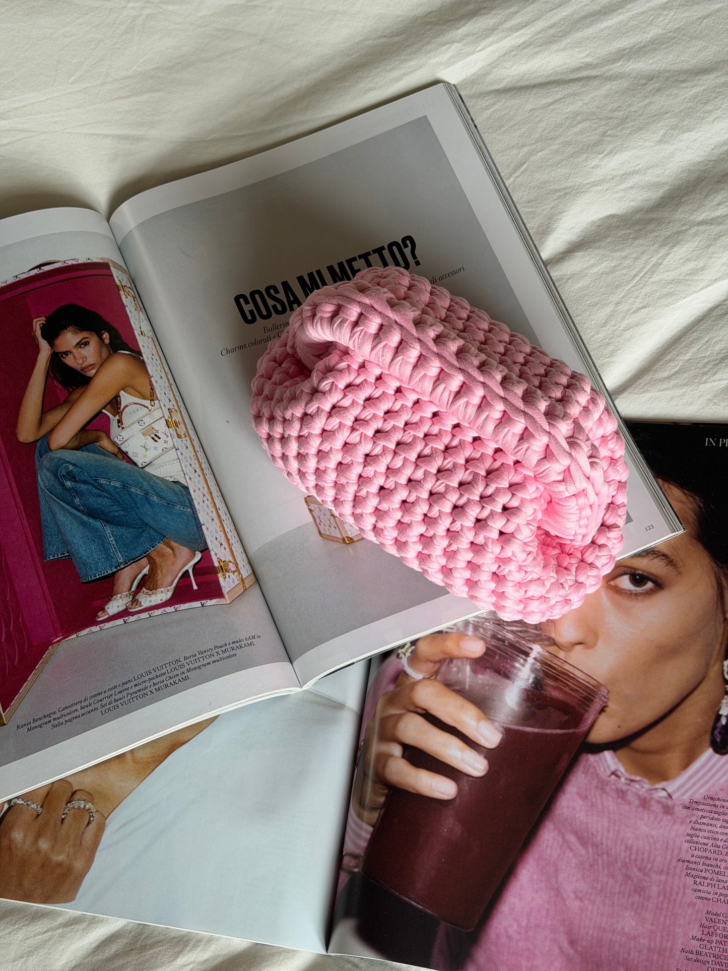 CLOUD bag mini// rosa caramella