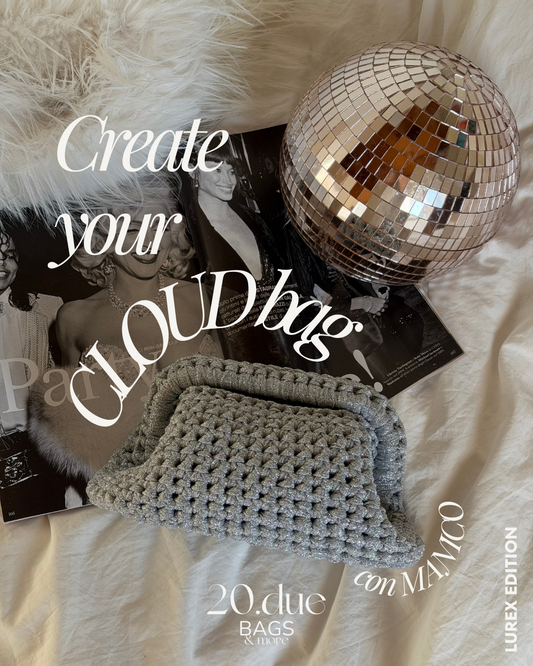 PERSONALIZZAZIONE CLOUD bag con MANICO//LUREX