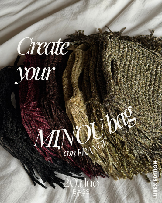 PERSONALIZZAZIONE MINOU bag con FRANGE//LUREX