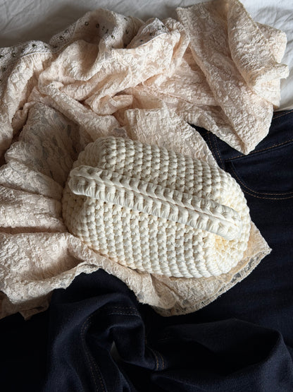 CLOUD bag standard// avorio con manico