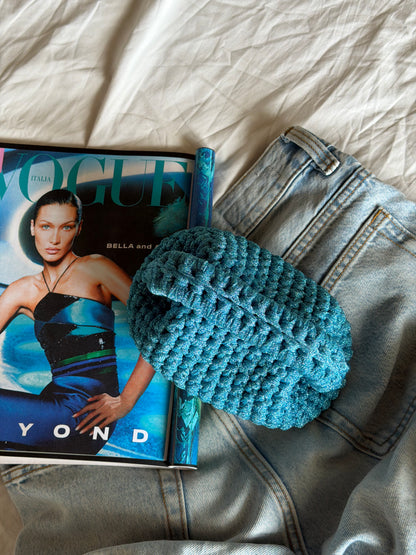 CLOUD bag mini// azzurra lurex