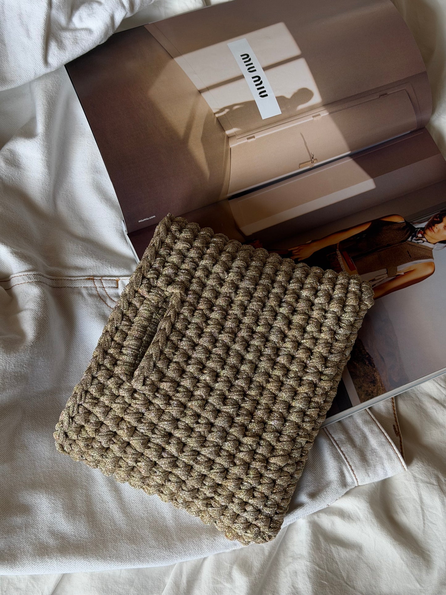 MINOU bag standard// sabbia lurex