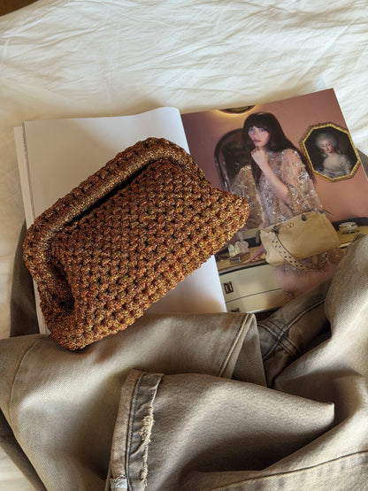 CLOUD bag standard// rame lurex con manico