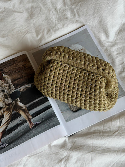 CLOUD bag standard// oro lurex con manico