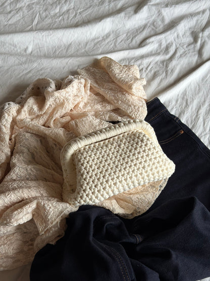 CLOUD bag standard// avorio con manico