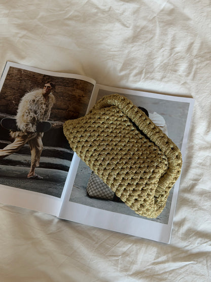 CLOUD bag standard// oro lurex con manico