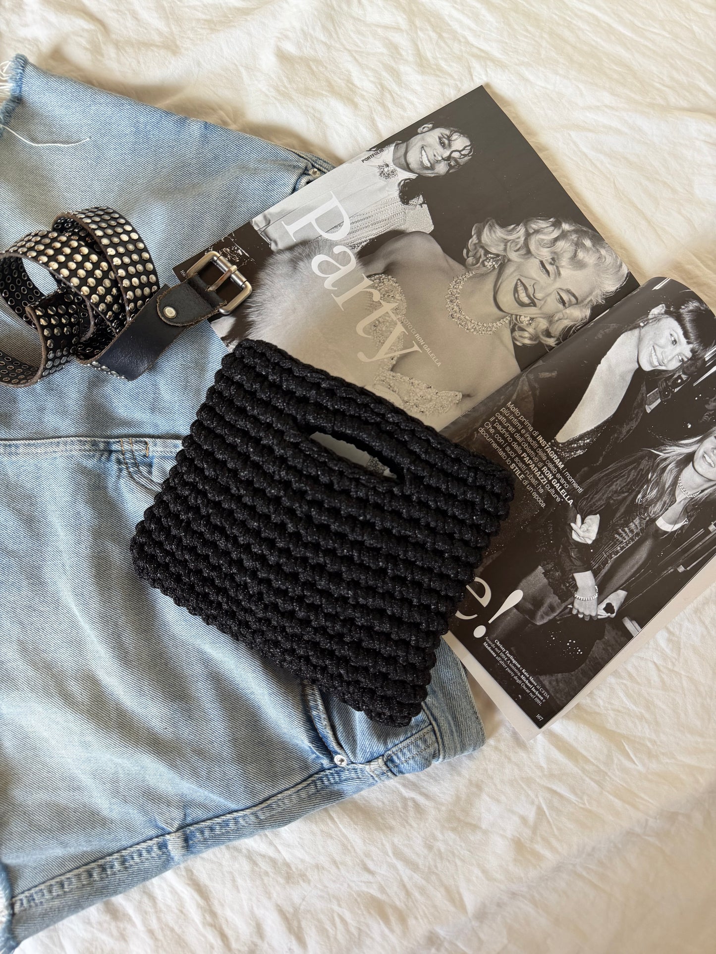 MINOU bag standard// nera lurex