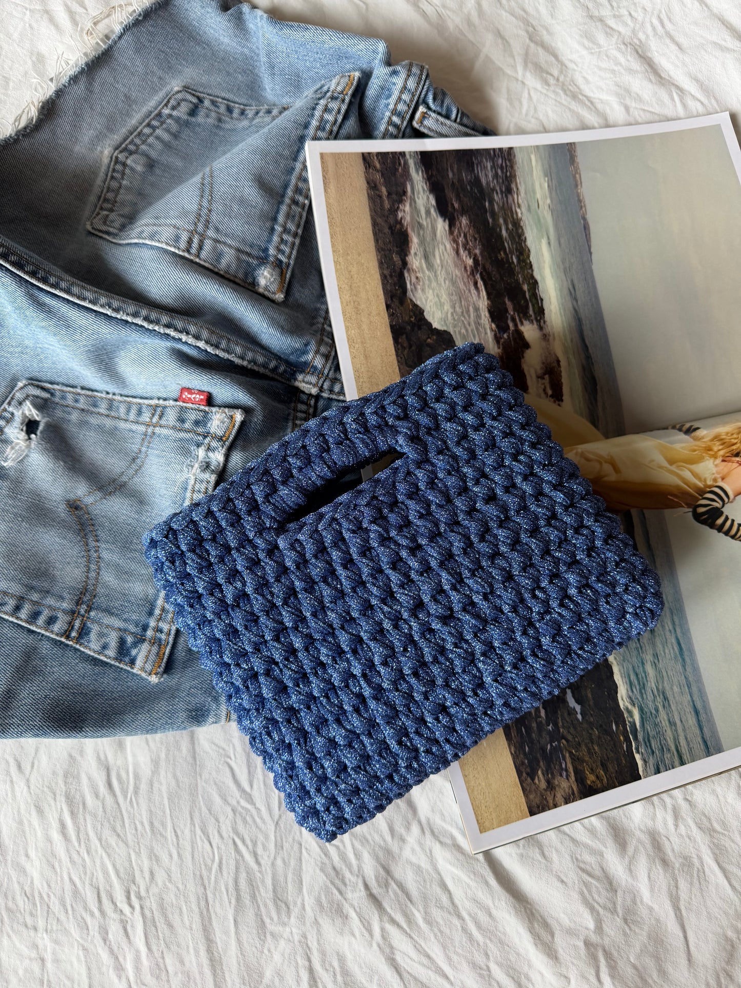 MINOU bag standard// cobalto lurex