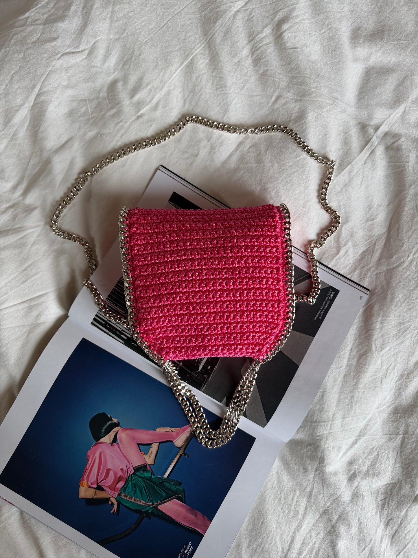 STAR bag mini// fucsia
