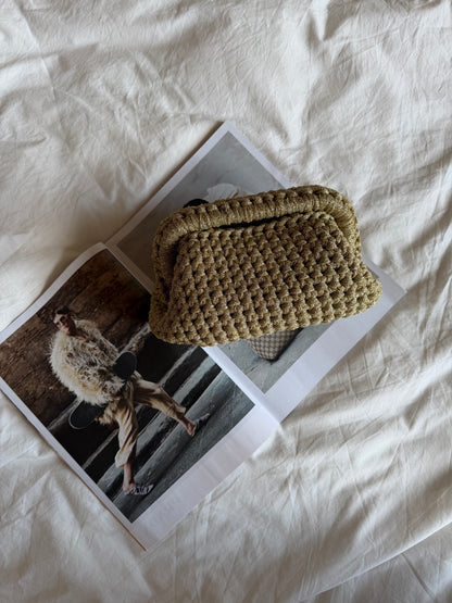 CLOUD bag standard// oro lurex con manico