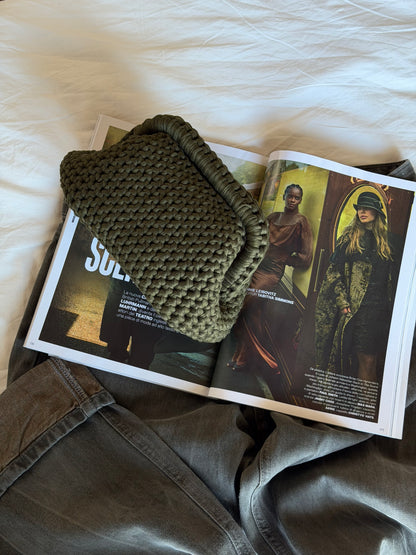 CLOUD bag standard// verde militare con manico