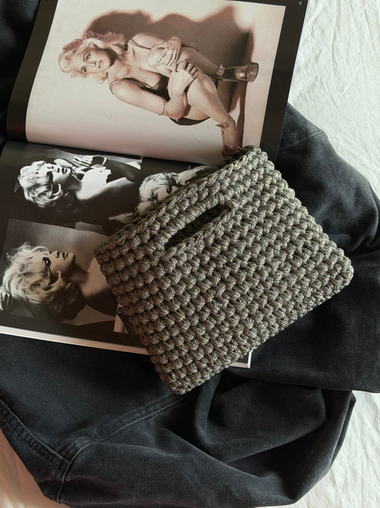 MINOU bag standard// grigia lurex