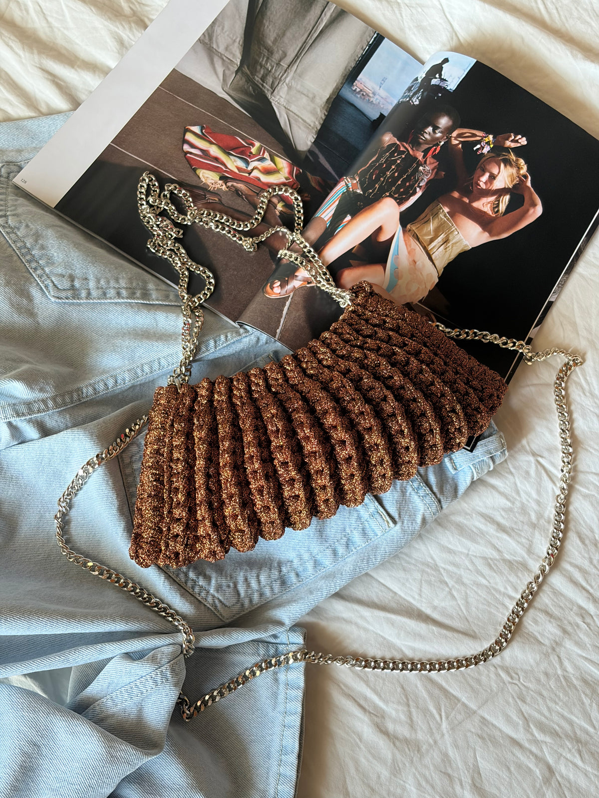 BONBON bag mini// rame lurex