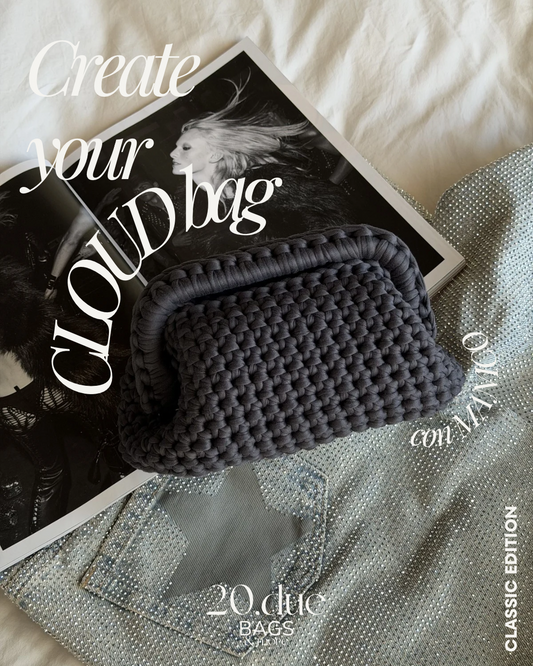 PERSONALIZZAZIONE CLOUD bag con MANICO//CLASSIC