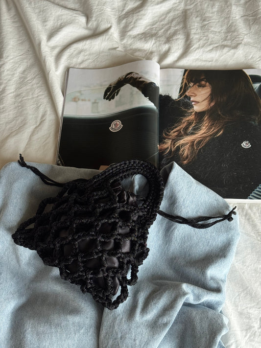 LOOM bag mini// nera lurex