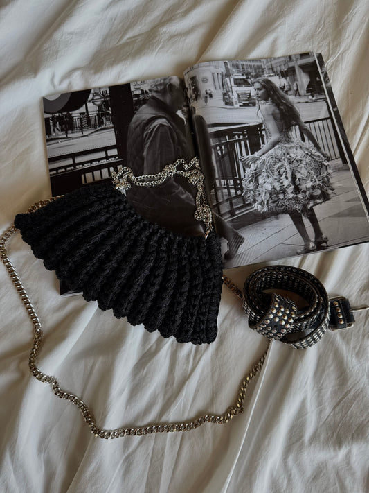 BONBON bag mini// nera lurex