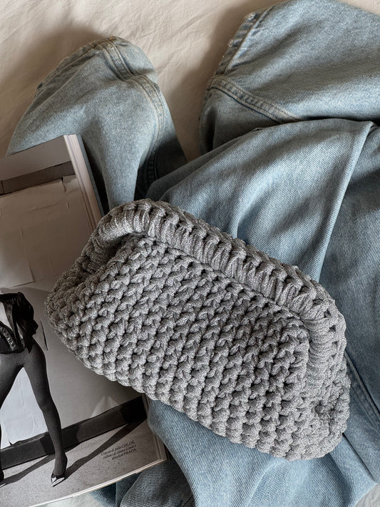 CLOUD bag standard// argento lurex