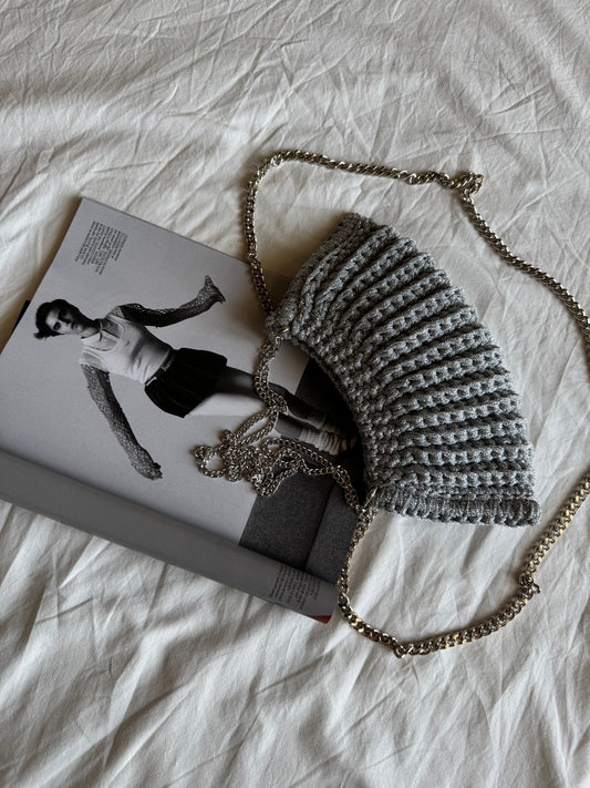 BONBON bag mini// argento lurex