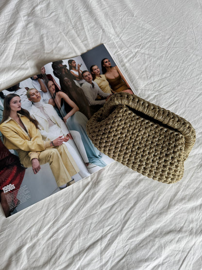 CLOUD bag standard// oro lurex con manico
