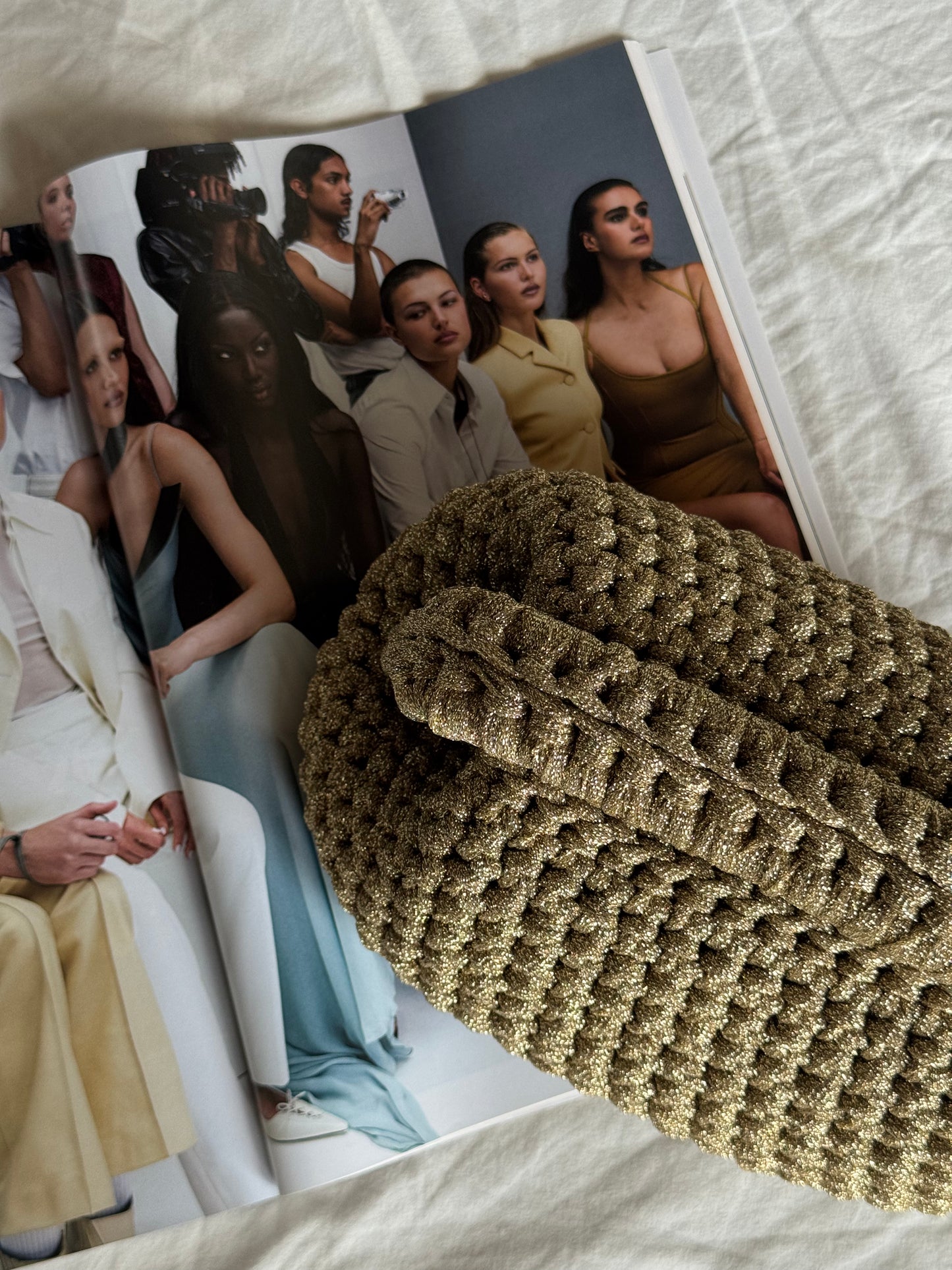 CLOUD bag standard// oro lurex con manico