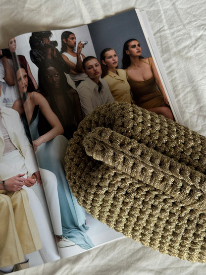 CLOUD bag standard// oro lurex con manico
