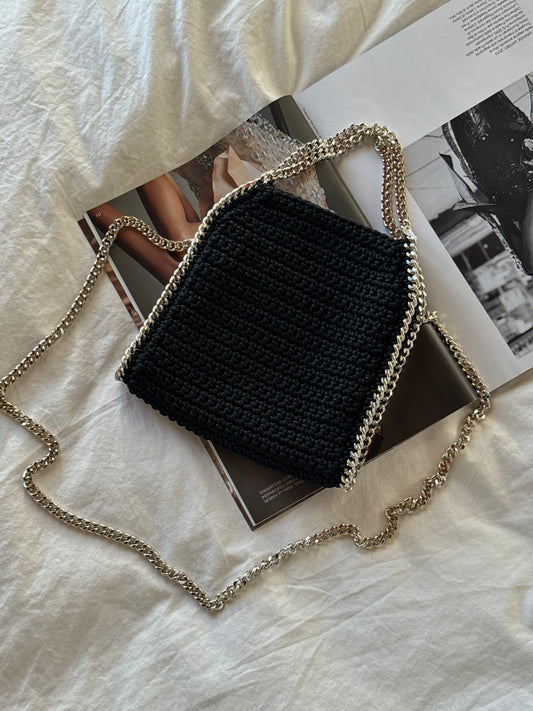 STAR bag mini// nera lurex
